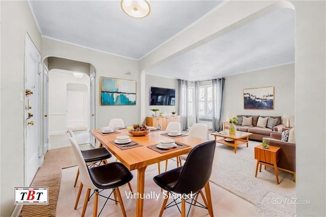 1615 I Ave Unit 511, Brooklyn, NY 11230 - dining space featuring arched walkways and ornamental molding