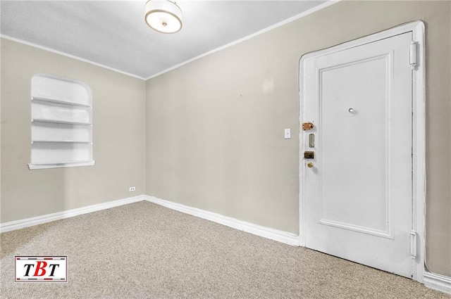 1615 I Ave Unit 511, Brooklyn, NY 11230 - carpeted empty room with crown molding and baseboards