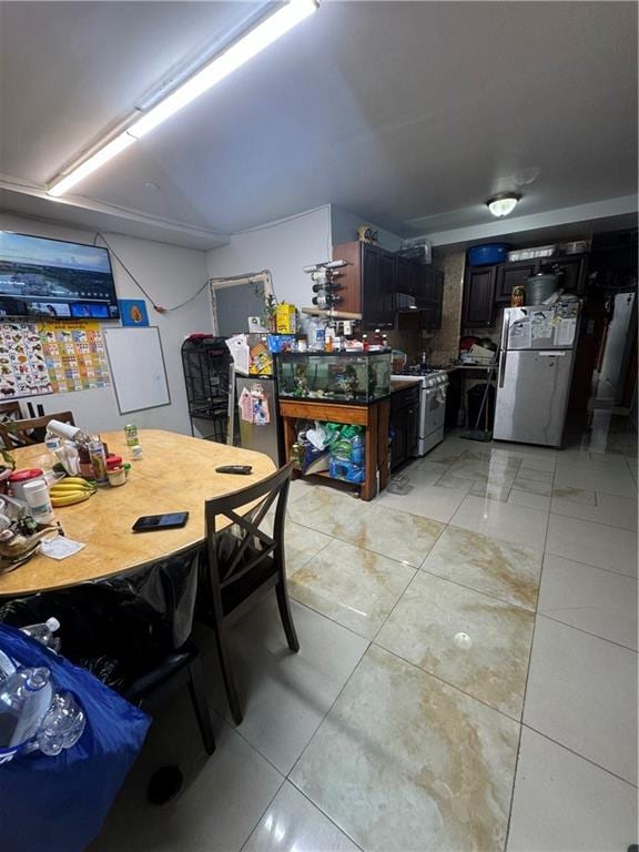 interior space with light tile patterned floors