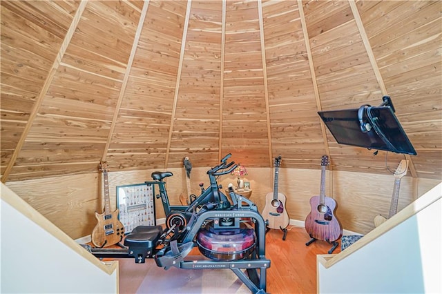 1265 86th St, Brooklyn, NY 11228 - workout area featuring wood walls