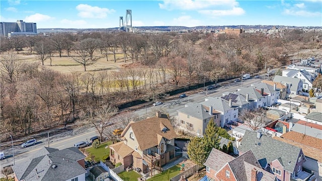 drone / aerial view featuring a residential view