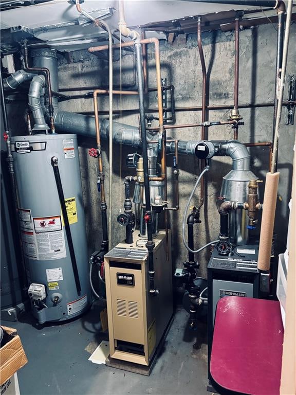 utilities featuring gas water heater