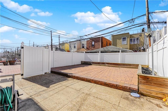 view of patio / terrace with a fenced backyard