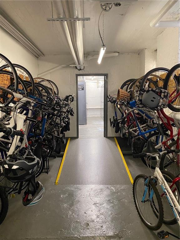 garage featuring bike storage