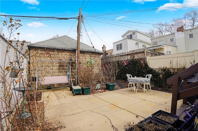 view of patio / terrace with a fenced backyard