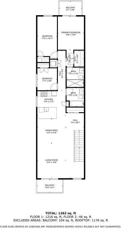 97 Battery Ave Unit 3B, Brooklyn, NY 11209 - room layout
