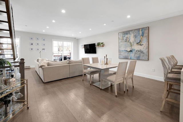 97 Battery Ave Unit 3B, Brooklyn, NY 11209 - living room with wood finished floors, recessed lighting, and baseboards