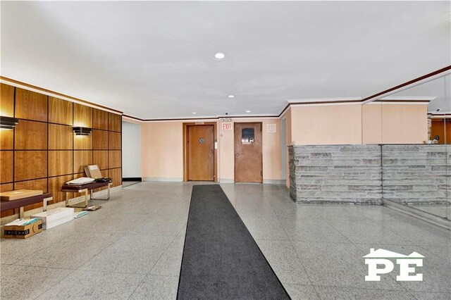 414 Elmwood Ave Unit 4C, Brooklyn, NY 11230 - building lobby with recessed lighting
