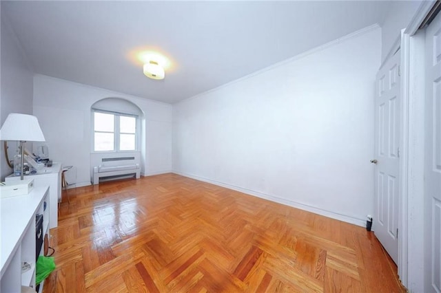 unfurnished bedroom featuring baseboards