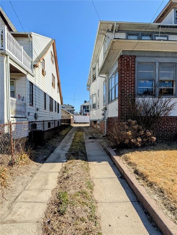 view of street featuring sidewalks