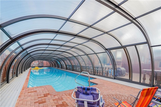 view of pool featuring a pool and a patio