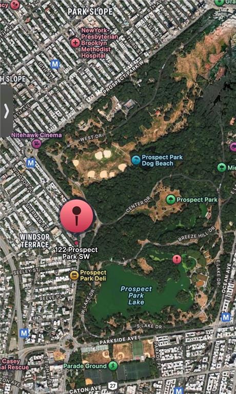 122 Prospect Park SW Unit 10, Brooklyn, NY 11218 - map of property location
