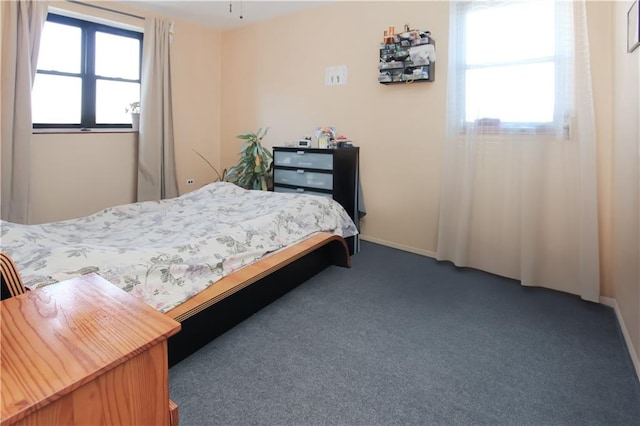 bedroom with carpet flooring