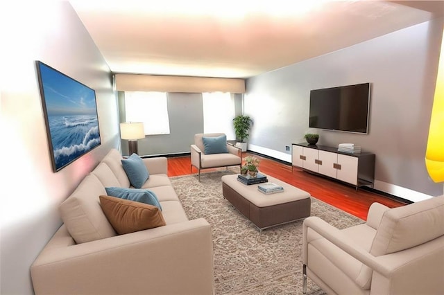 2229 Knapp St Unit 6D, Brooklyn, NY 11229 - living room featuring wood finished floors and baseboards