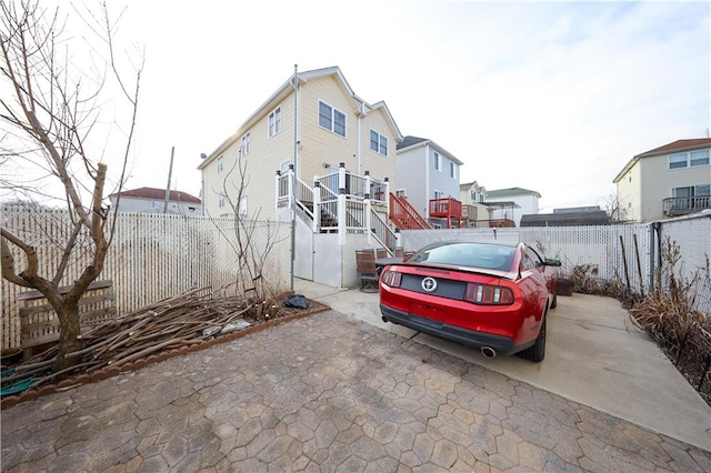 view of home's exterior with a fenced backyard