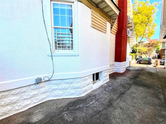 view of property exterior featuring stucco siding