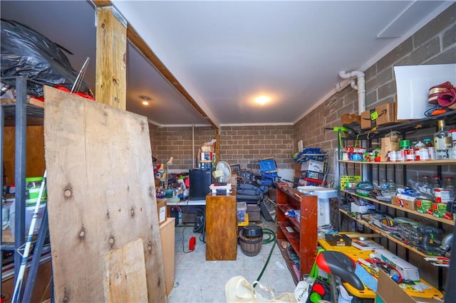 view of storage room