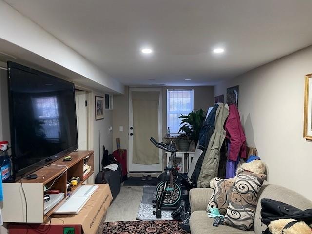 2195 Linden Blvd, Brooklyn, NY 11207 - living room featuring recessed lighting