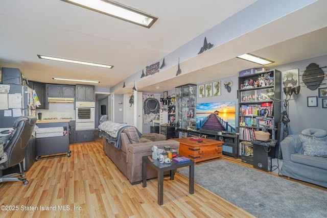 31 Seeley St, Brooklyn, NY 11218 - living room featuring light wood-type flooring
