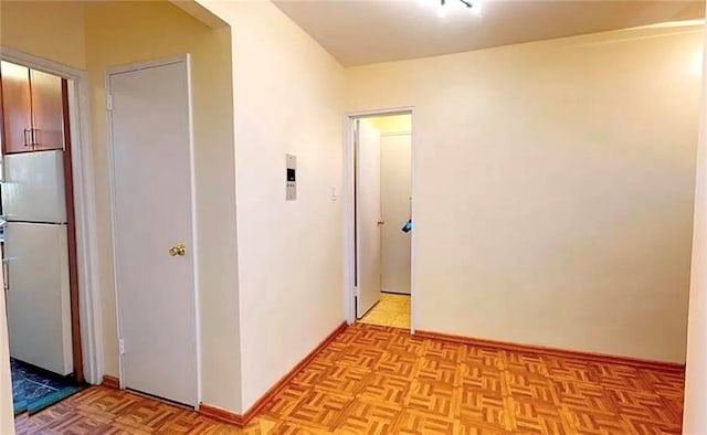 corridor with baseboards