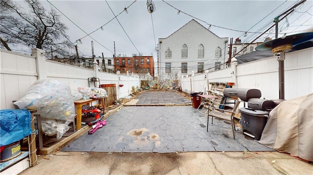 view of patio / terrace with a fenced backyard