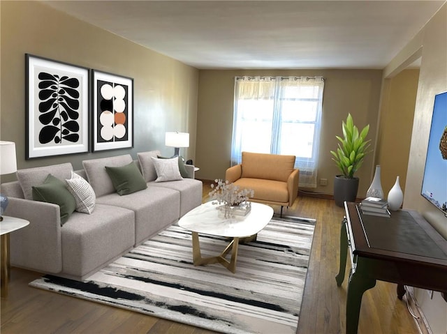 2665 Homecrest Ave Unit 6M, Brooklyn, NY 11235 - living room featuring wood finished floors