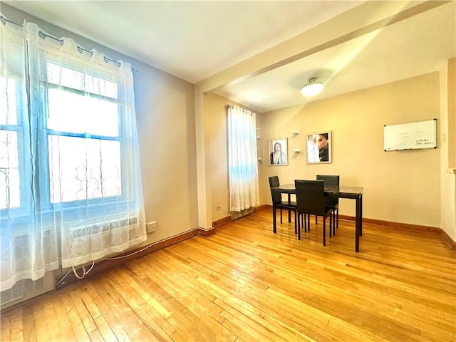 2665 Homecrest Ave Unit 6M, Brooklyn, NY 11235 - dining space with light wood-style floors and baseboards