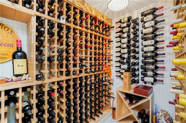 view of wine room