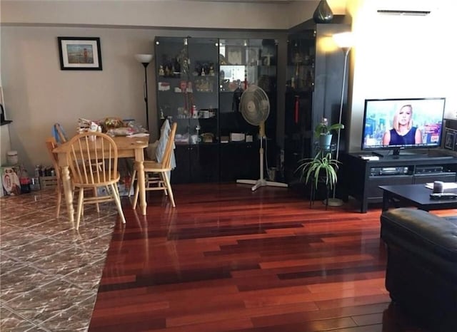 dining area featuring wood finished floors