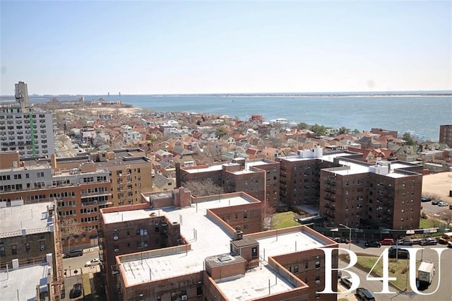 city view with a water view