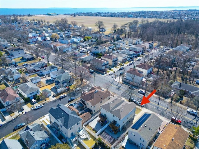 drone / aerial view featuring a residential view