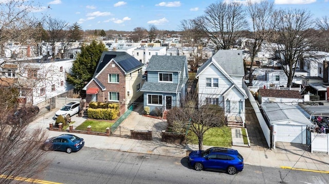 drone / aerial view featuring a residential view