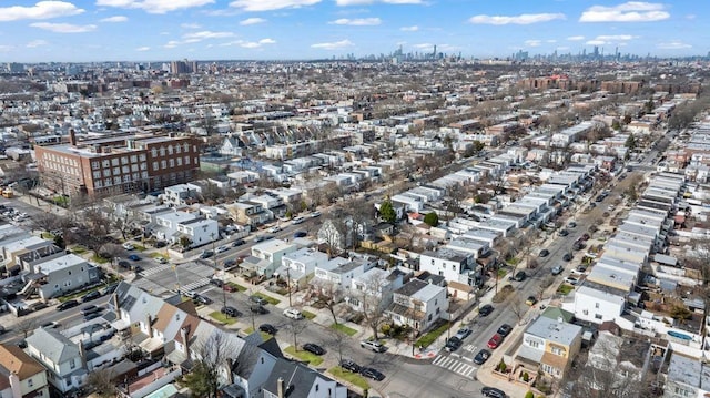 bird's eye view with a view of city