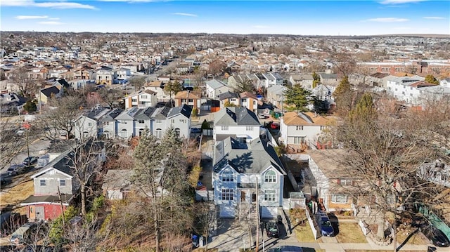 bird's eye view with a residential view