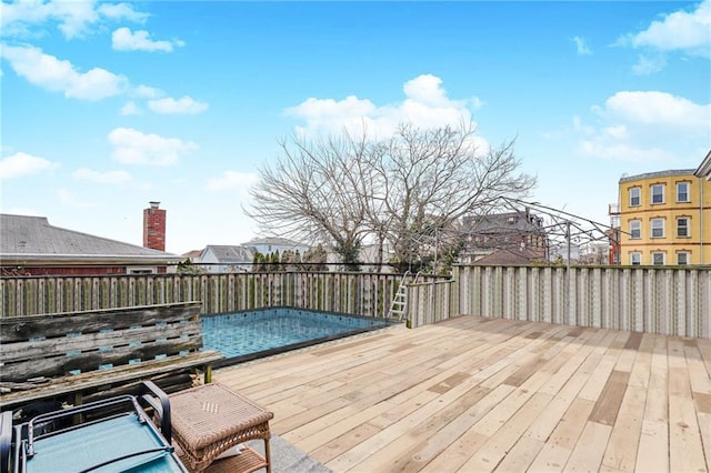 view of wooden terrace