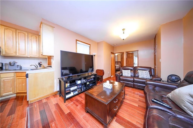 living room featuring wood finished floors