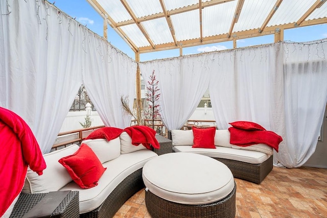 view of patio / terrace with an outdoor hangout area