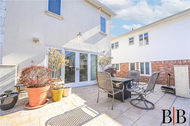 view of patio / terrace with french doors