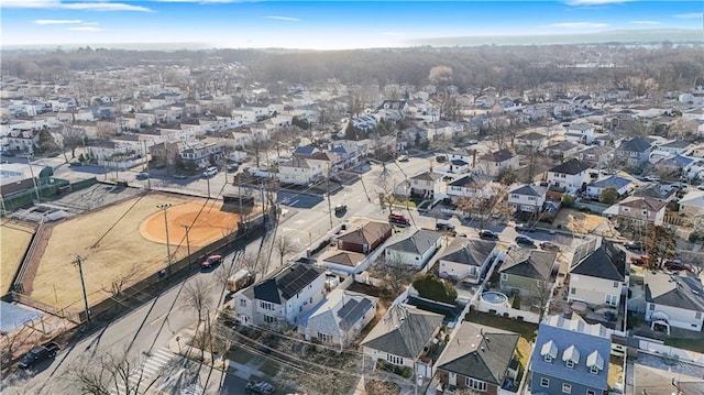 drone / aerial view featuring a residential view