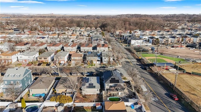 birds eye view of property featuring a residential view