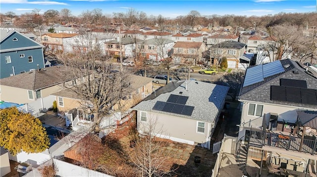 drone / aerial view featuring a residential view