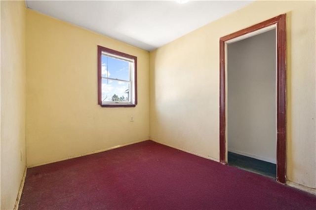 view of carpeted empty room