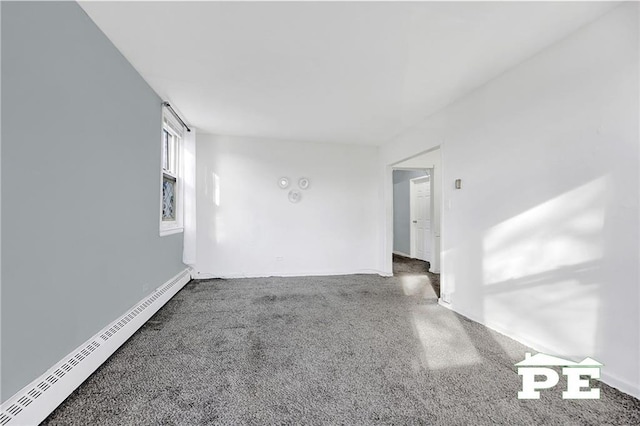 1722 E 55th St Unit 35F, Brooklyn, NY 11234 - carpeted spare room featuring a baseboard heating unit and baseboards