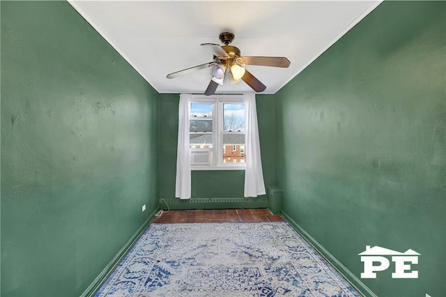 1722 E 55th St Unit 35F, Brooklyn, NY 11234 - unfurnished room with a ceiling fan, baseboards, and wood finished floors
