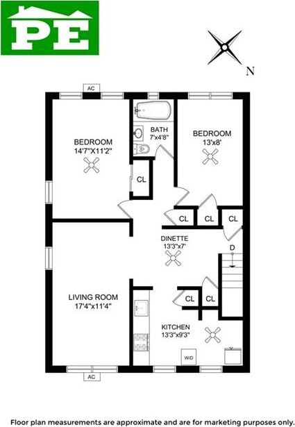 1722 E 55th St Unit 35F, Brooklyn, NY 11234 - property floor plan