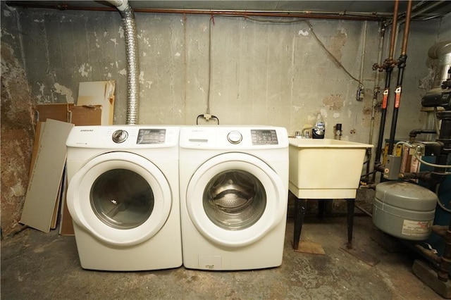 laundry area featuring separate washer and dryer