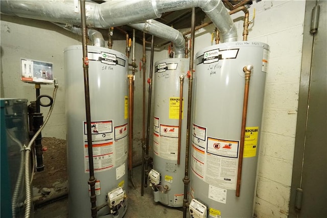 utilities featuring water heater