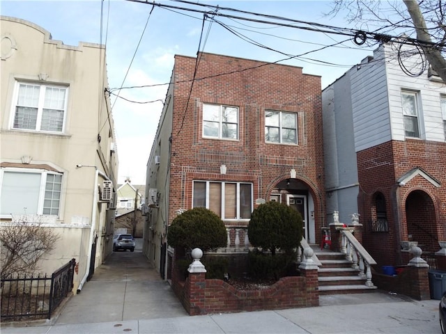view of front facade with brick siding