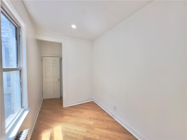 1708 Linden St, Ridgewood, NY 11385 - spare room with light wood-style floors and recessed lighting