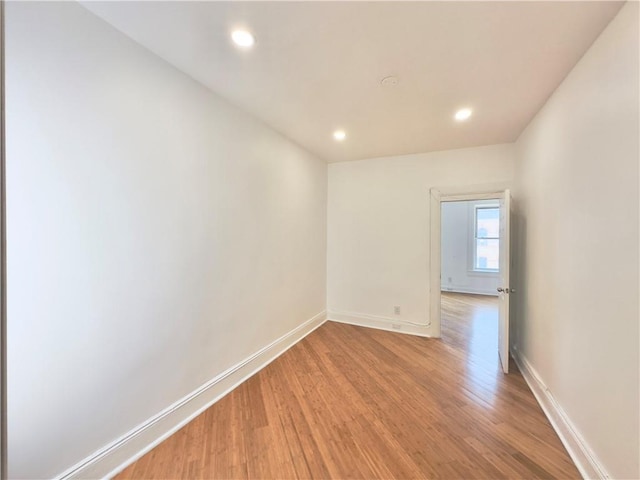 1708 Linden St, Ridgewood, NY 11385 - unfurnished room with light wood finished floors and recessed lighting
